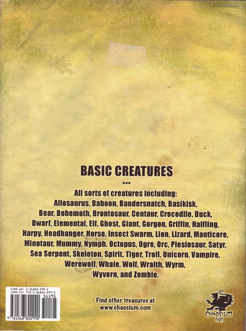 Basic RolePlaying -Basic Creatures (Genbrug) (A Grade) 